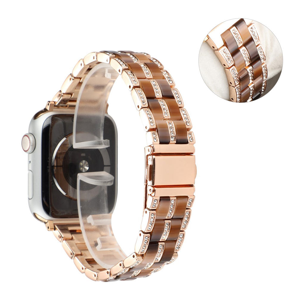 Vildt nydelig Universal Apple Metal og Rhinsten Rem - Pink#serie_10