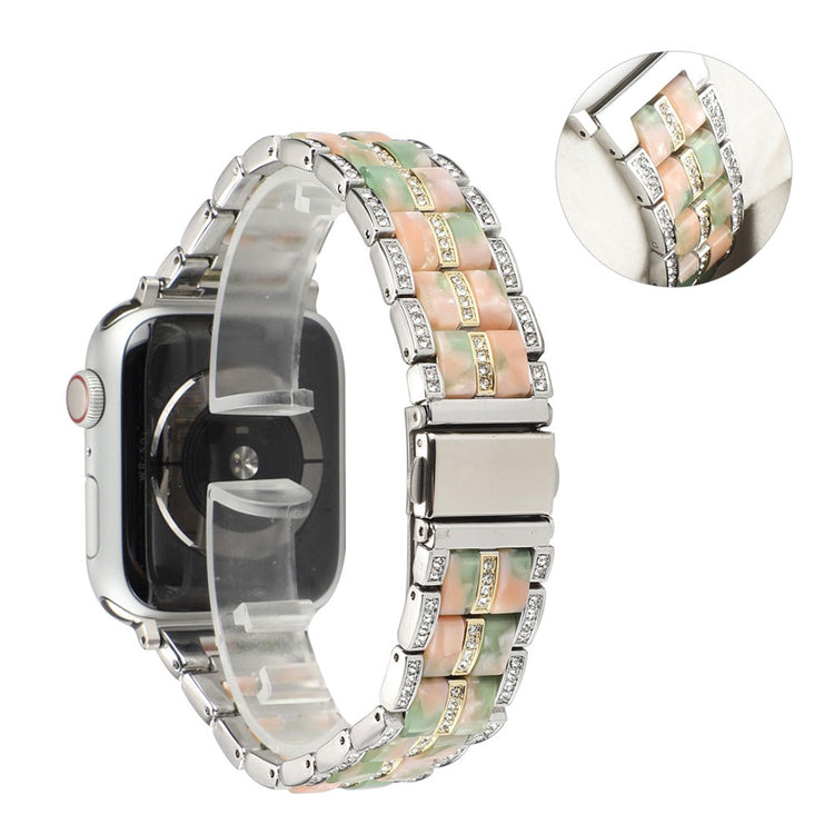 Vildt nydelig Universal Apple Metal og Rhinsten Rem - Guld#serie_18