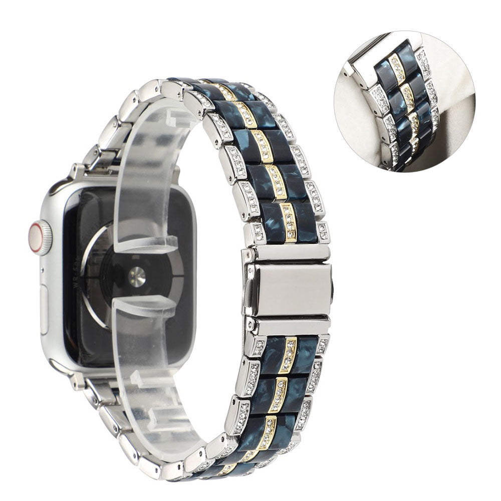 Vildt nydelig Universal Apple Metal og Rhinsten Rem - Sort#serie_19