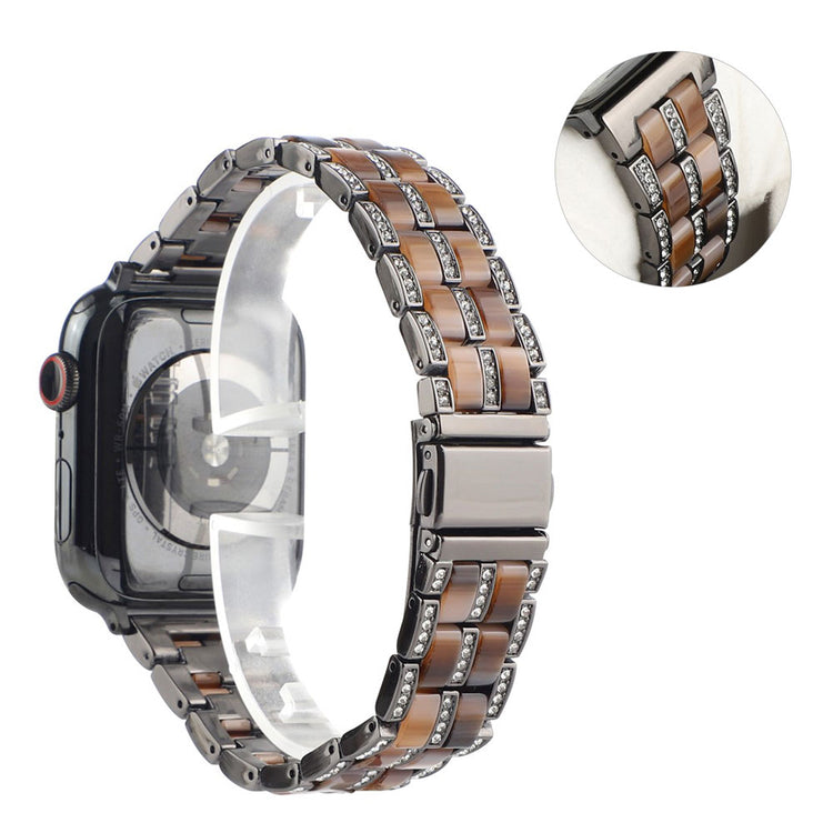 Vildt nydelig Universal Apple Metal og Rhinsten Rem - Sort#serie_5