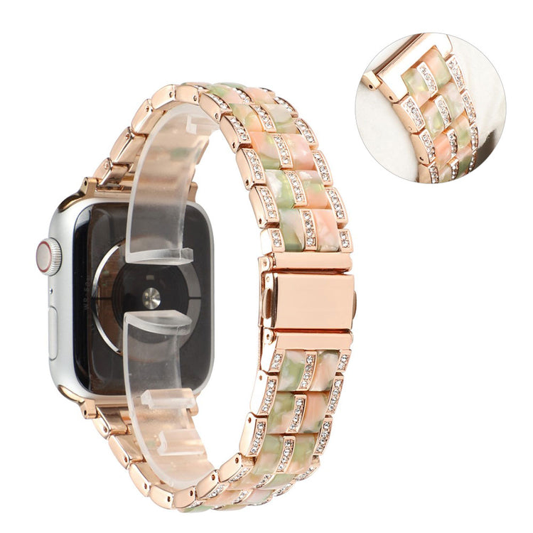 Vildt nydelig Universal Apple Metal og Rhinsten Rem - Grøn#serie_7