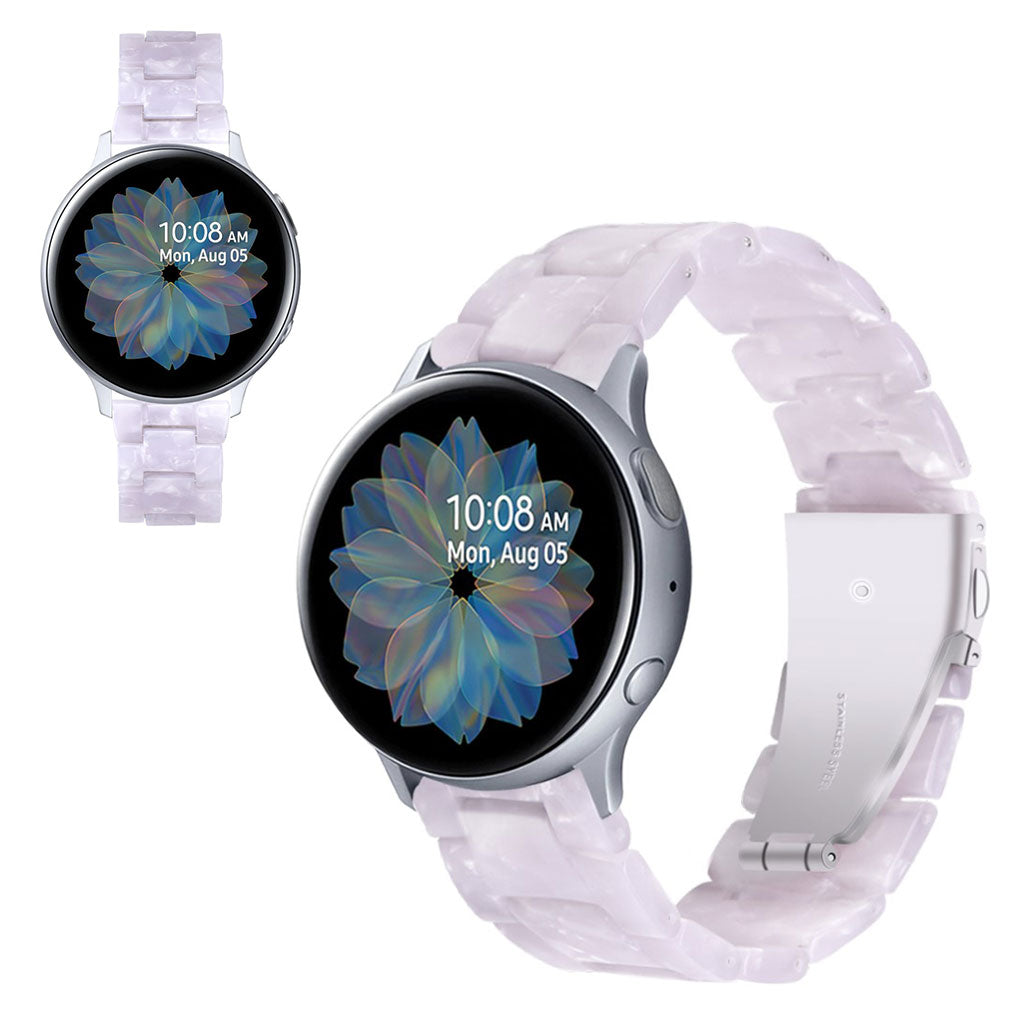 Samsung Galaxy Watch (46mm) / Samsung Galaxy Watch Active  Rem - Hvid#serie_2