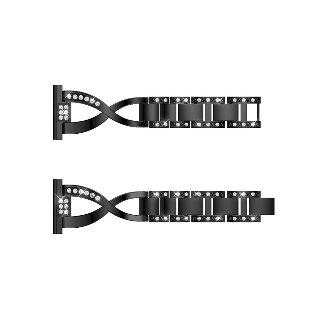Helt vildt pænt Universal Metal og Rhinsten Rem - Sort#serie_1