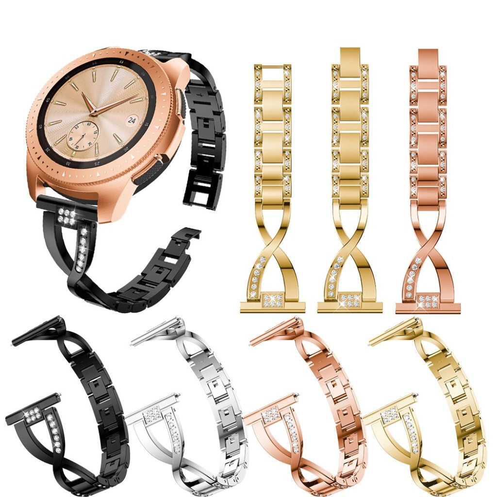 Helt vildt pænt Universal Metal og Rhinsten Rem - Sort#serie_1