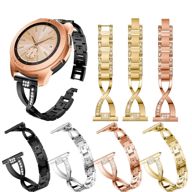 Helt vildt pænt Universal Metal og Rhinsten Rem - Sort#serie_1