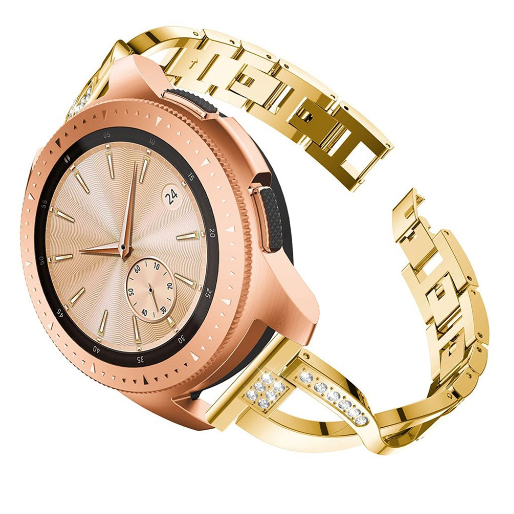 Helt vildt pænt Universal Metal og Rhinsten Rem - Guld#serie_4