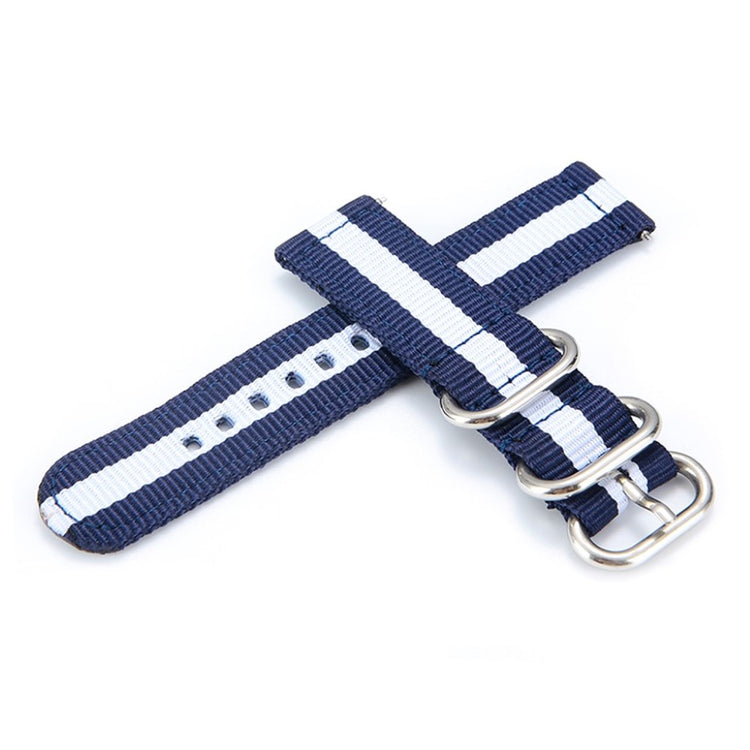 Super slidstærk Samsung Gear S2 Nylon Rem - Blå#serie_9