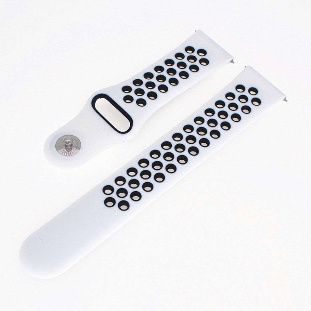 Super pænt Samsung Galaxy Watch Active Silikone Rem - Hvid#serie_2