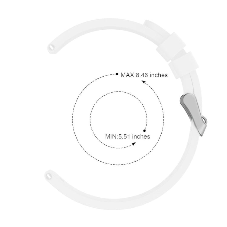 Meget nydelig Samsung Galaxy Watch Active Silikone Rem - Hvid#serie_2