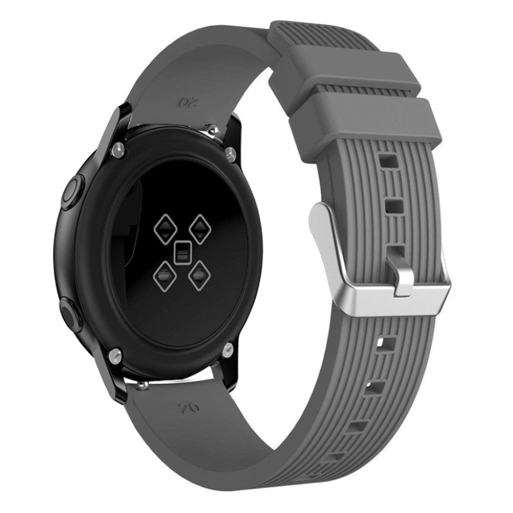 Meget nydelig Samsung Galaxy Watch Active Silikone Rem - Sølv#serie_3