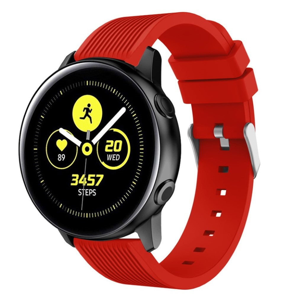 Meget nydelig Samsung Galaxy Watch Active Silikone Rem - Rød#serie_4