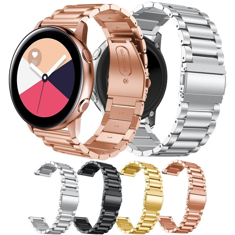 Mega holdbart Samsung Galaxy Watch Active Metal Rem - Sort#serie_1