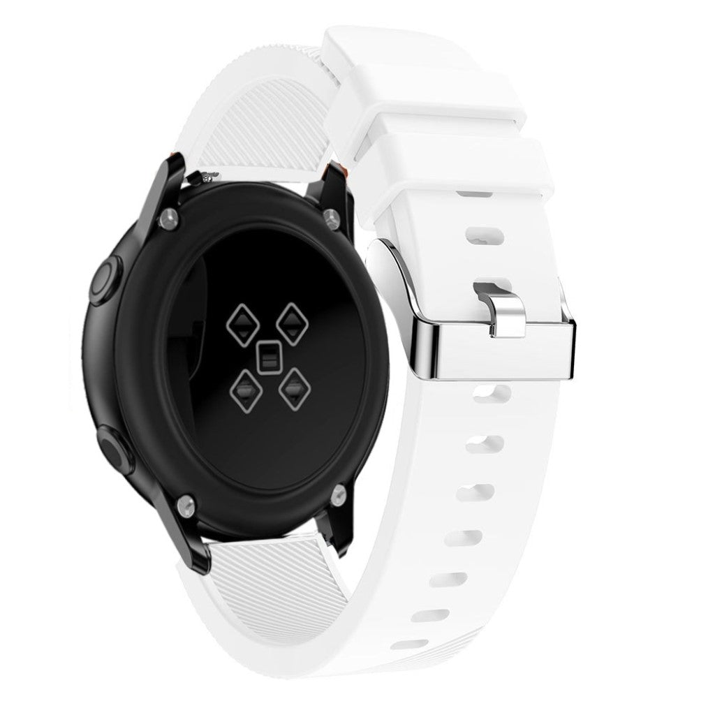 Meget cool Samsung Galaxy Watch Active Silikone Rem - Hvid#serie_2