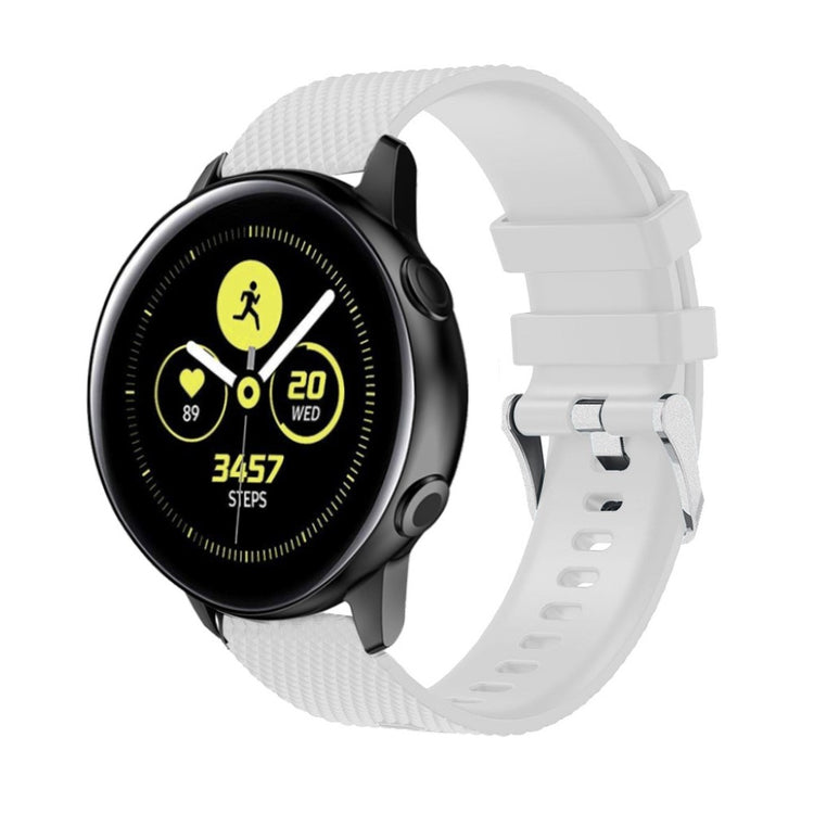 Meget elegant Samsung Galaxy Watch Active Silikone Rem - Hvid#serie_1