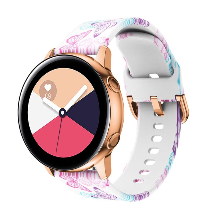 Skøn Samsung Galaxy Watch Active Silikone Rem - Flerfarvet#serie_6