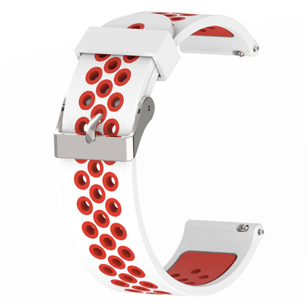 Mega skøn Samsung Galaxy Watch Active Silikone Rem - Hvid#serie_9