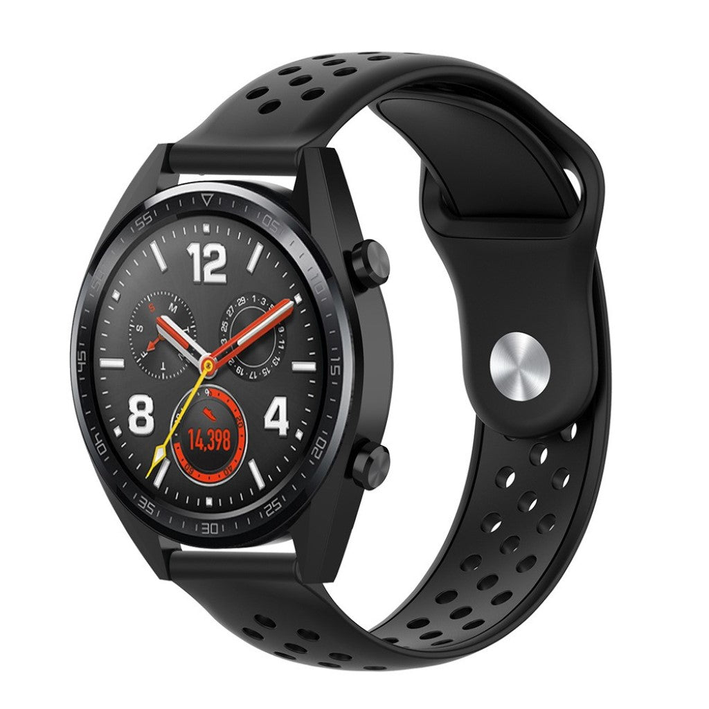 Samsung Galaxy Watch Active / Samsung Gear S2 Silikone Rem - Sort#serie_1