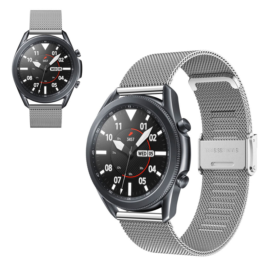 Helt vildt nydelig Samsung Galaxy Watch 3 (45mm) Metal Rem - SΓΈlv#serie_040
