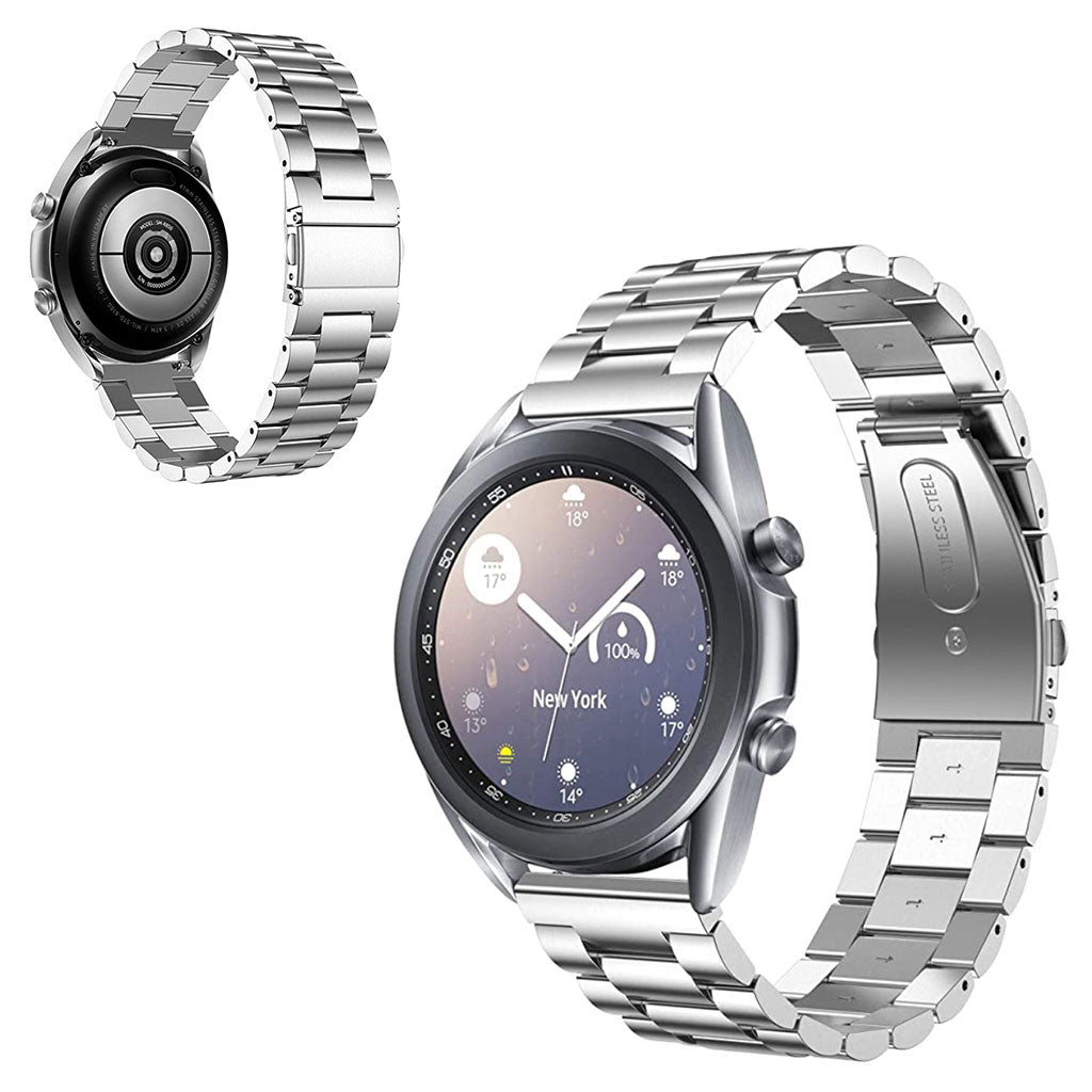 Meget flot Samsung Galaxy Watch 3 (45mm) Metal Rem - SΓΈlv#serie_1