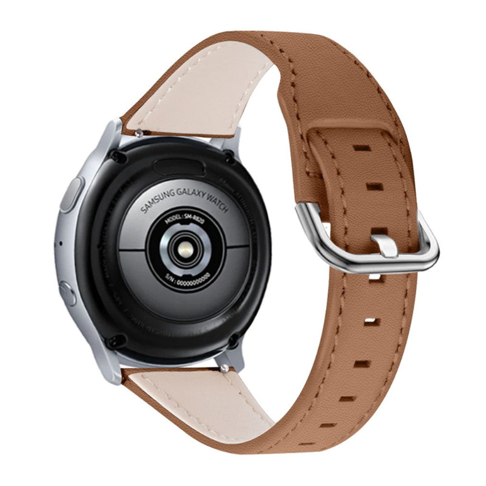 Samsung Galaxy Watch 3 (45mm) / Samsung Galaxy Watch (46mm) Γgte lΓ¦der Rem - Brun#serie_1