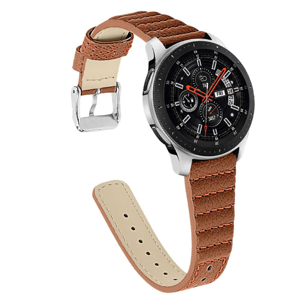 Samsung Galaxy Watch 3 (45mm) / Samsung Galaxy Watch (46mm) Γgte lΓ¦der Rem - Brun#serie_1