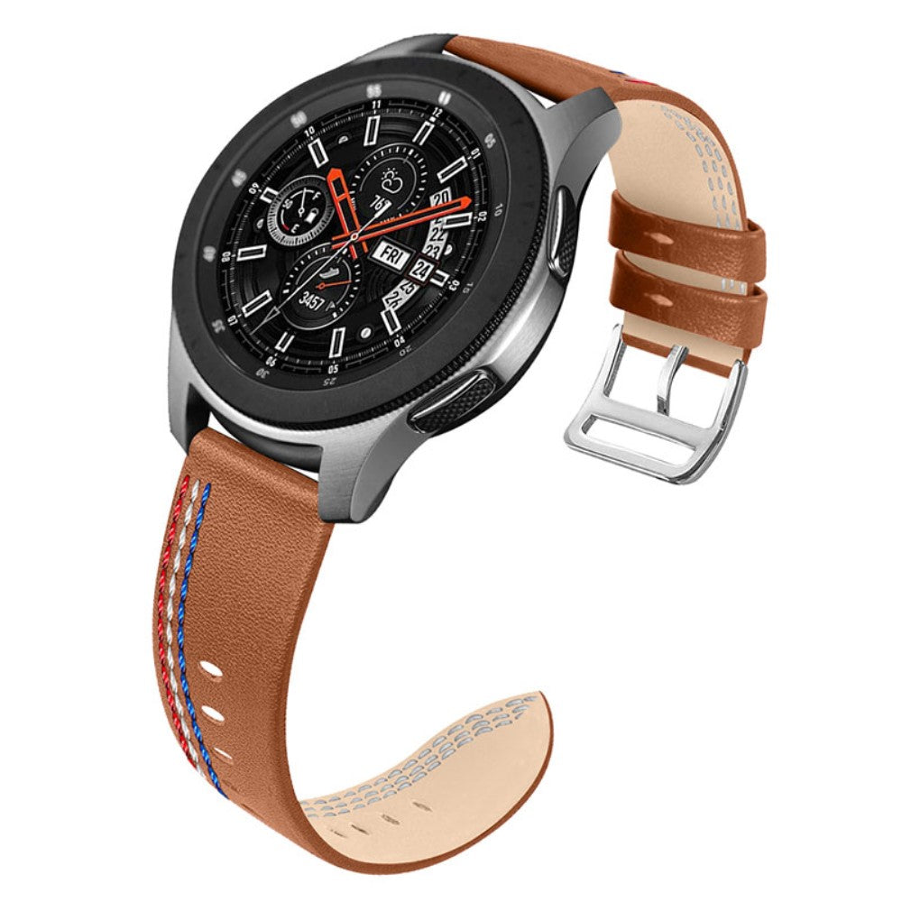 Samsung Galaxy Watch 3 (45mm) / Samsung Galaxy Watch (46mm) Γgte lΓ¦der Rem - Brun#serie_1