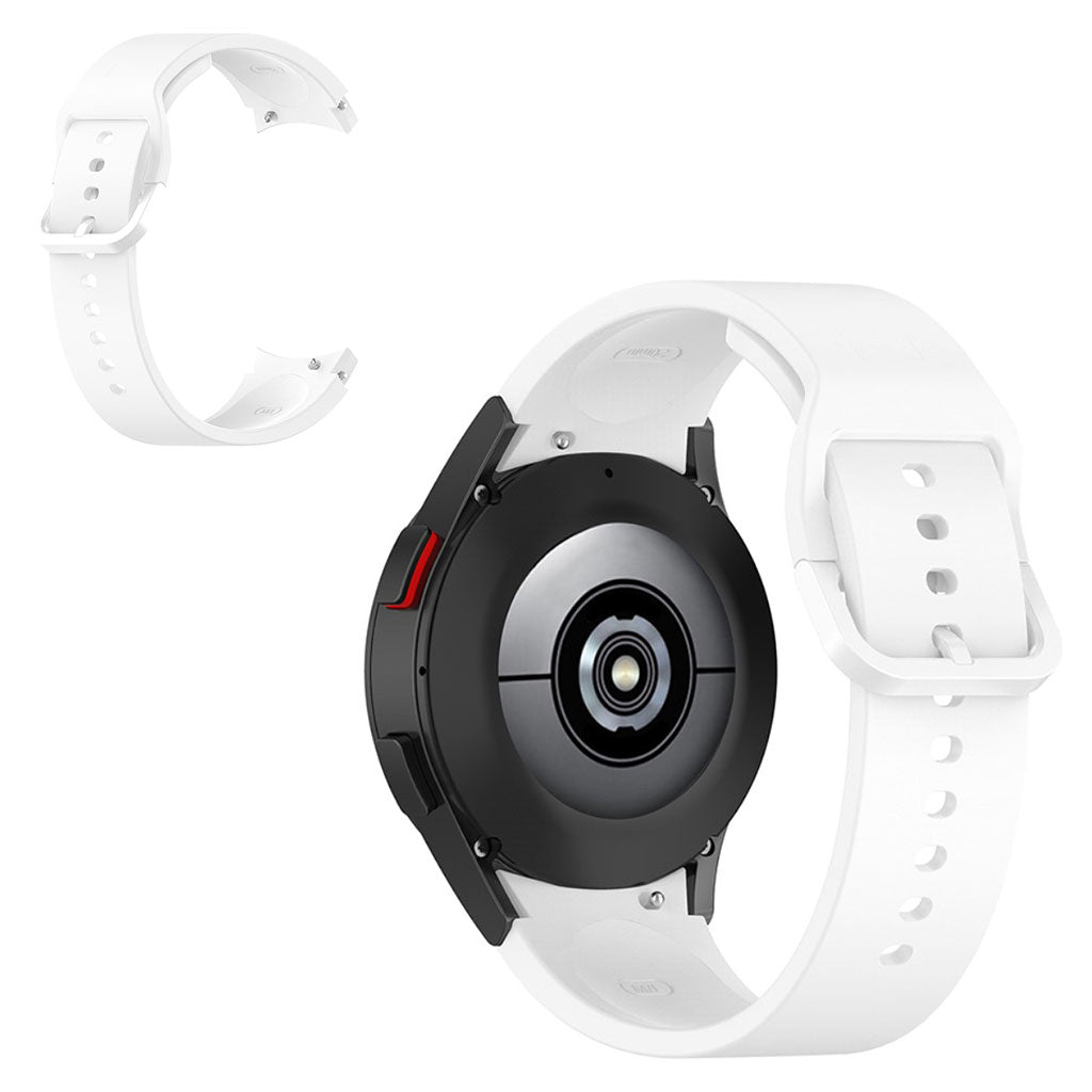 Mega slidstærk Universal Samsung Silikone Rem - Hvid#serie_2