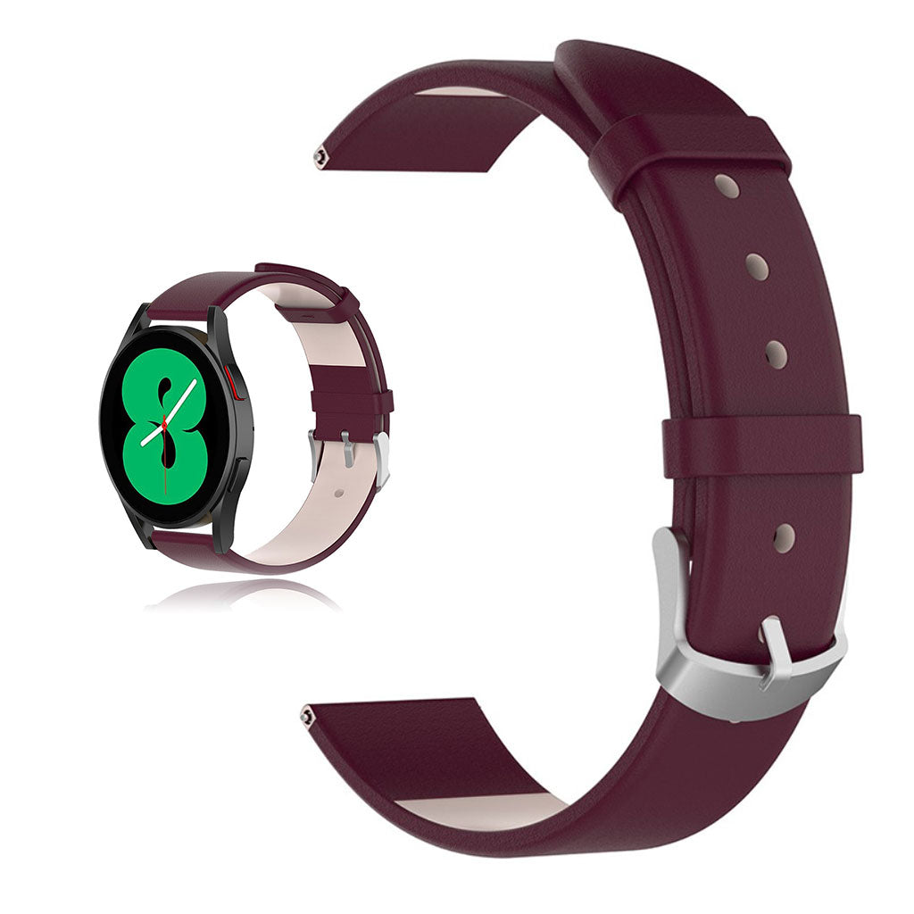 Rigtigt fint Universal Samsung Ægte læder Rem - Rød#serie_4