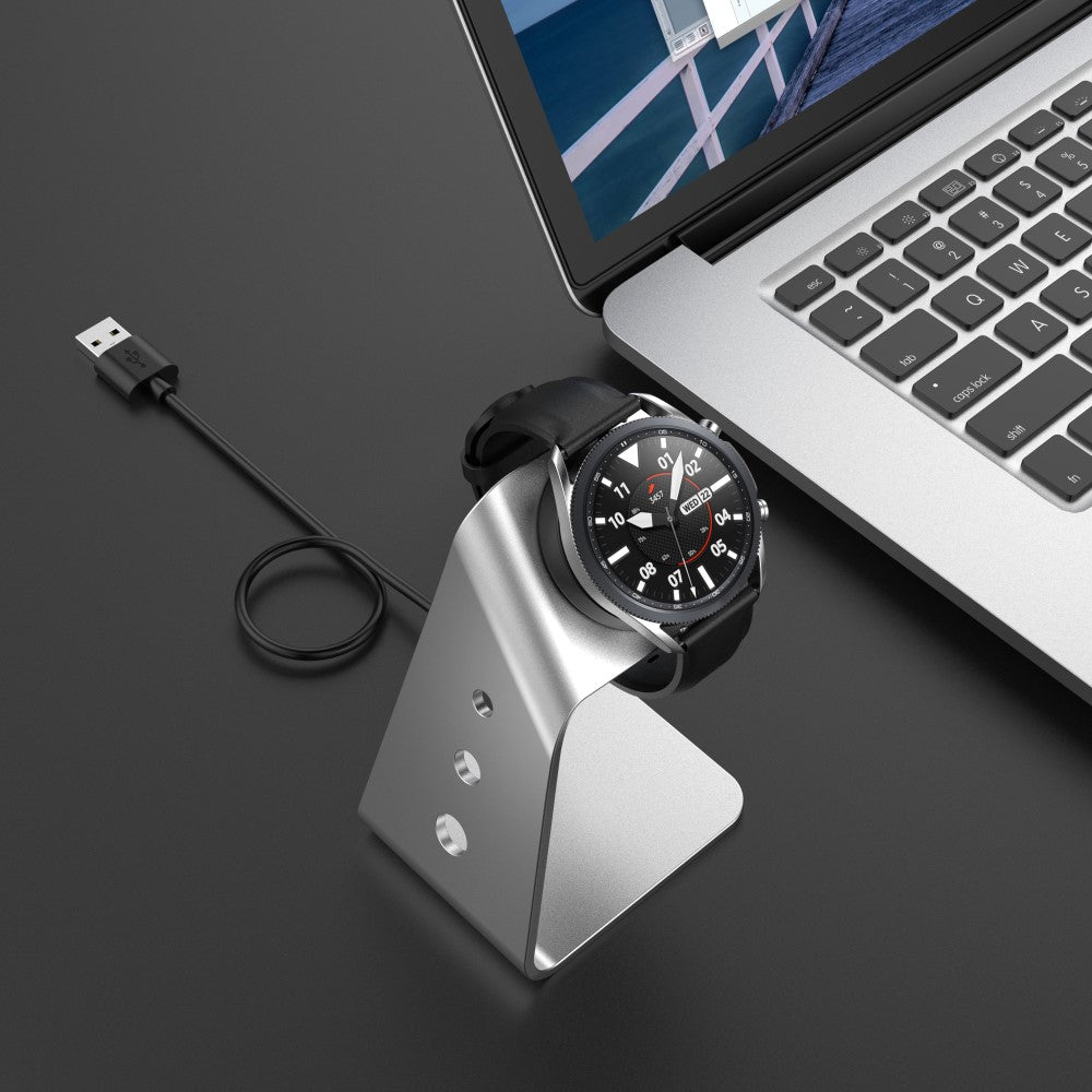 Metal Universal Samsung Smartwatch   Ladestation - Sølv#serie_1