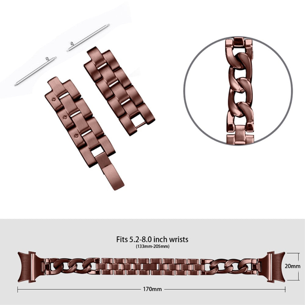 Super hårdfør Universal Samsung Metal Urrem - Brun#serie_1