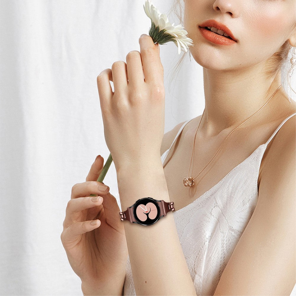 Super hårdfør Universal Samsung Metal Urrem - Brun#serie_1