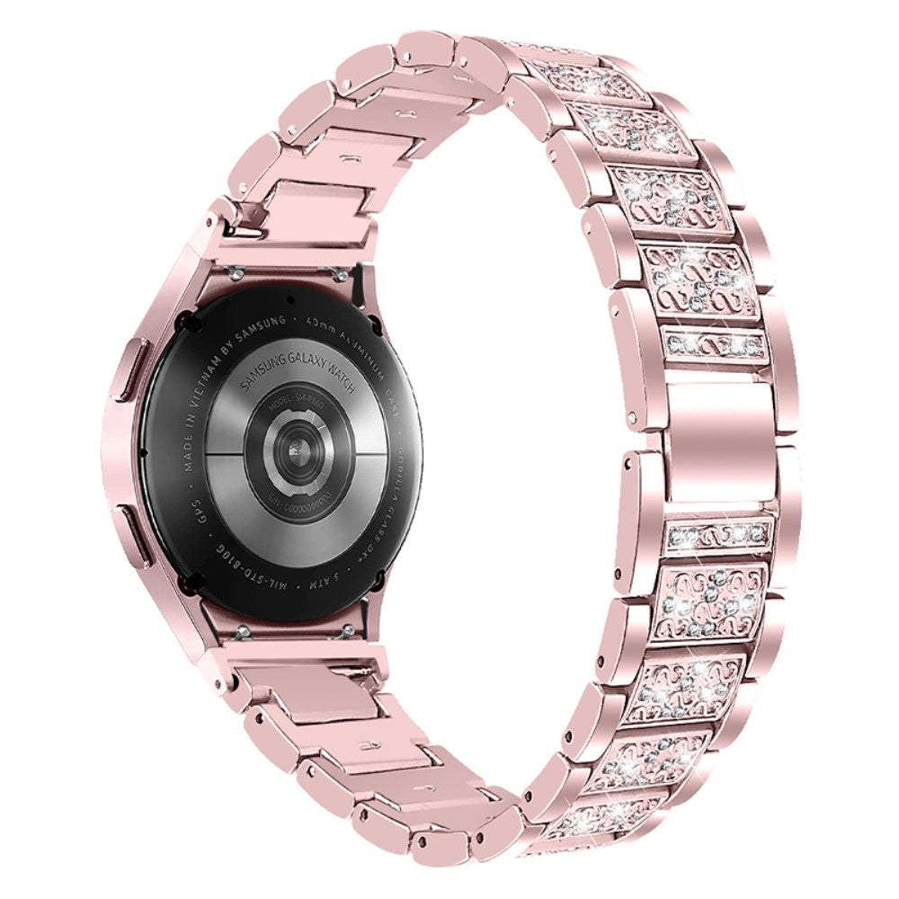Helt vildt rart Universal Samsung Metal og Rhinsten Rem - Pink#serie_3