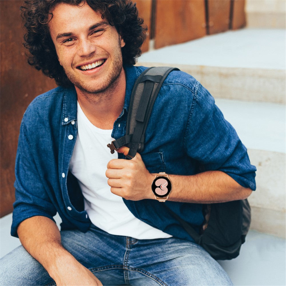 Super hårdfør Universal Samsung Metal og Rhinsten Rem - Pink#serie_3