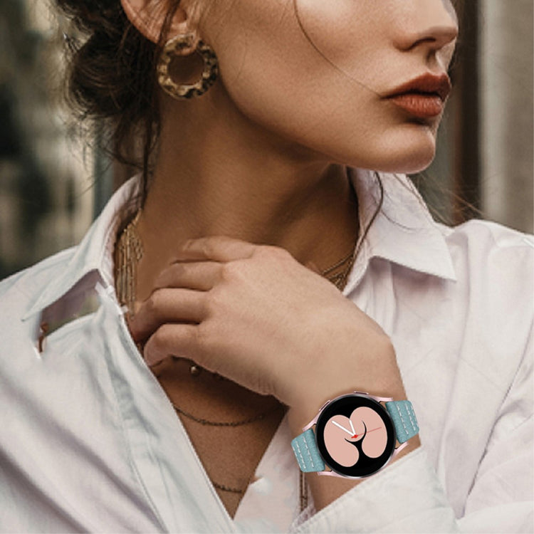 Rigtigt cool Universal Samsung Ægte læder Rem - Blå#serie_5