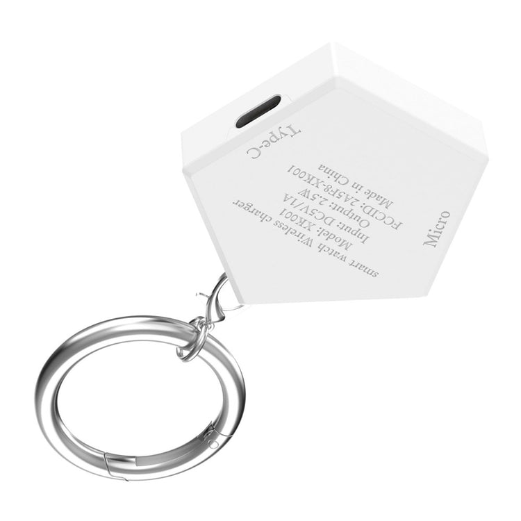 1m Plastik Universal Samsung Trådløs  Ladestation - Hvid#serie_2