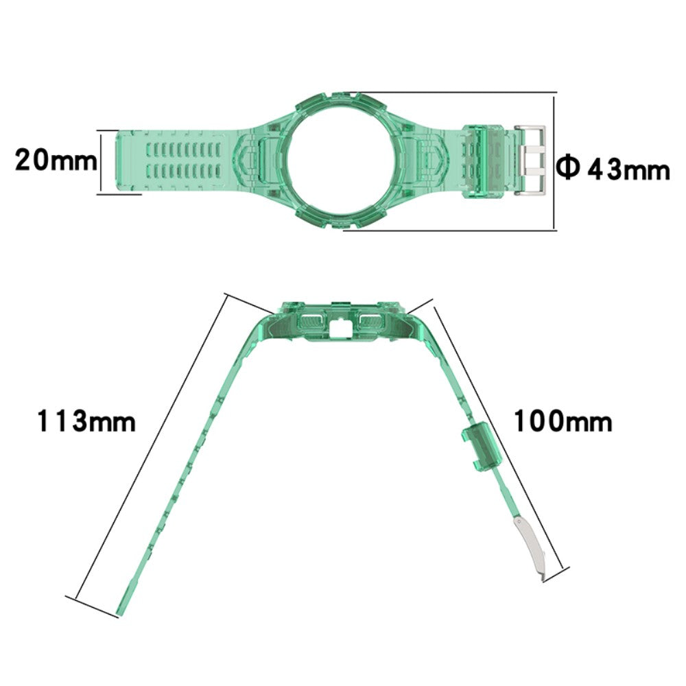 Samsung Galaxy Watch 5 (40mm) / Samsung Galaxy Watch 4 (40mm) Plastik Rem - Hvid#serie_13