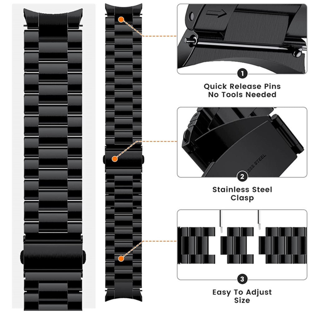 Super Elegant Metal Universal Rem passer til Samsung Smartwatch - Pink#serie_2