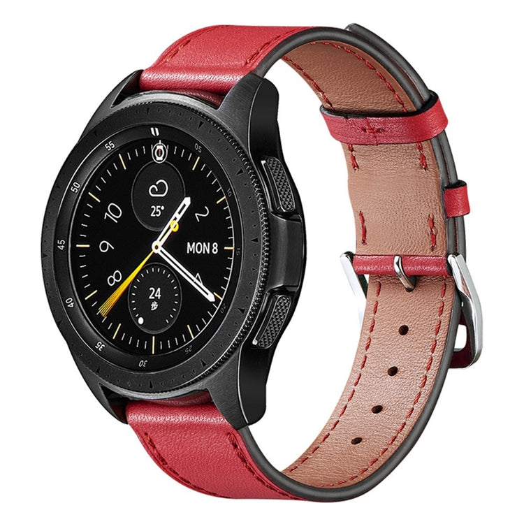 Stilfuld Universal Samsung Ægte læder Rem - Rød#serie_6