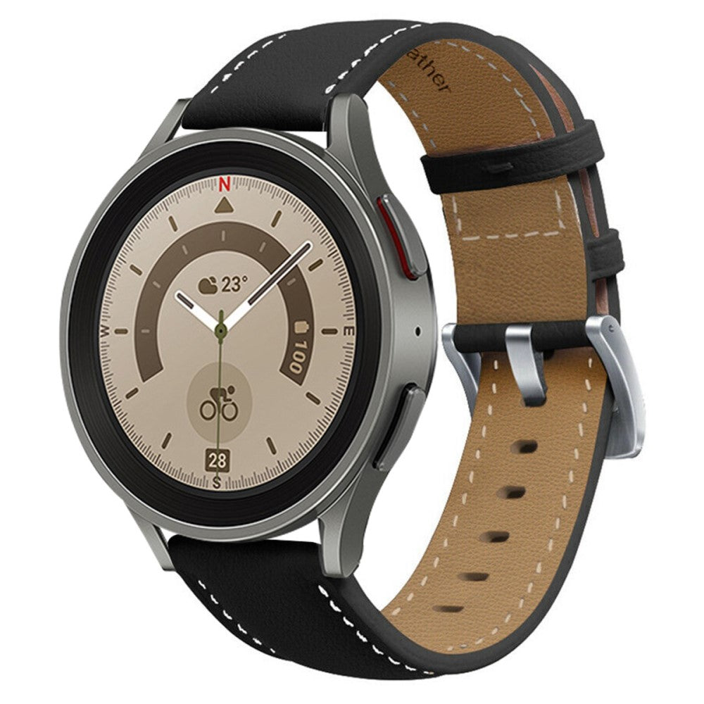 Elegant Universal Samsung Ægte læder Rem - Sort#serie_2