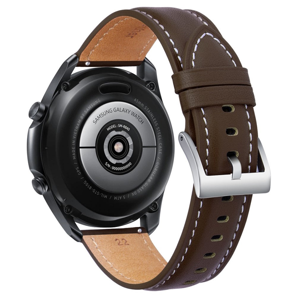 Elegant Universal Samsung Ægte læder Rem - Brun#serie_4
