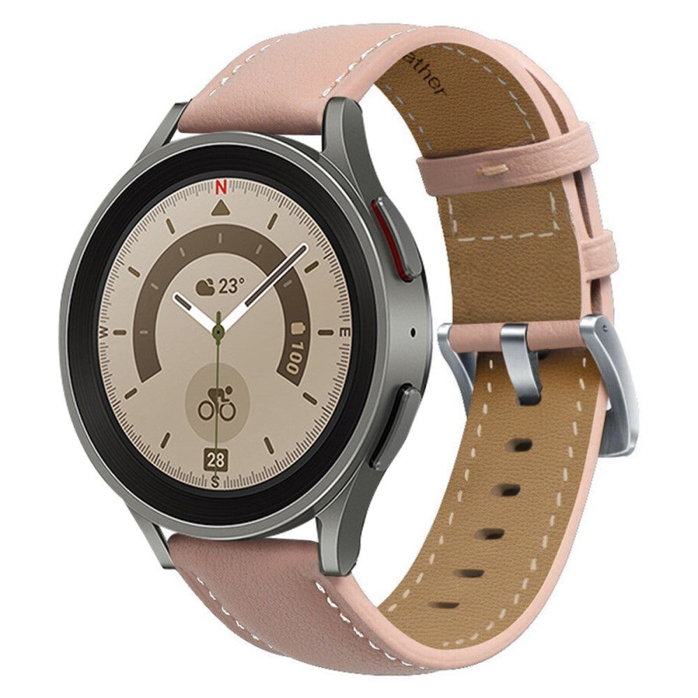 Elegant Universal Samsung Ægte læder Rem - Pink#serie_6