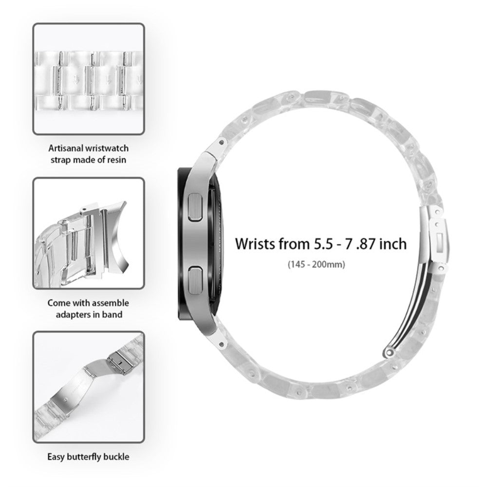 Mega kønt Universal Samsung Metal og Plastik Rem - Gennemsigtig#serie_15