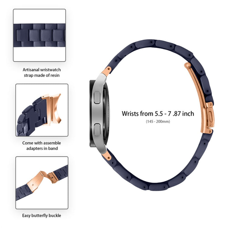 Mega kønt Universal Samsung Metal og Plastik Rem - Blå#serie_17