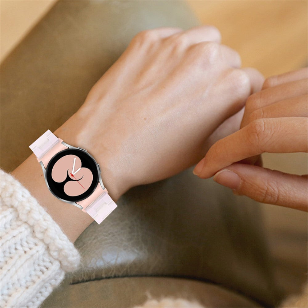 Mega kønt Universal Samsung Metal og Plastik Rem - Pink#serie_2