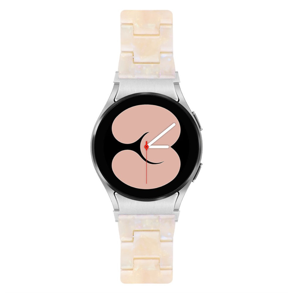 Mega kønt Universal Samsung Metal og Plastik Rem - Hvid#serie_21