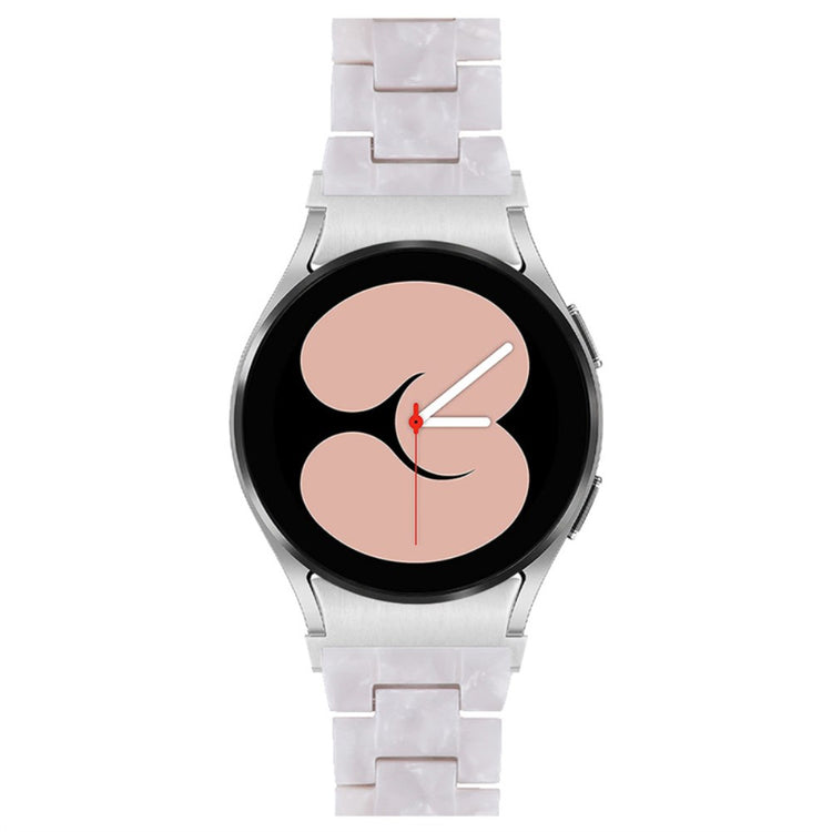 Mega kønt Universal Samsung Metal og Plastik Rem - Hvid#serie_22