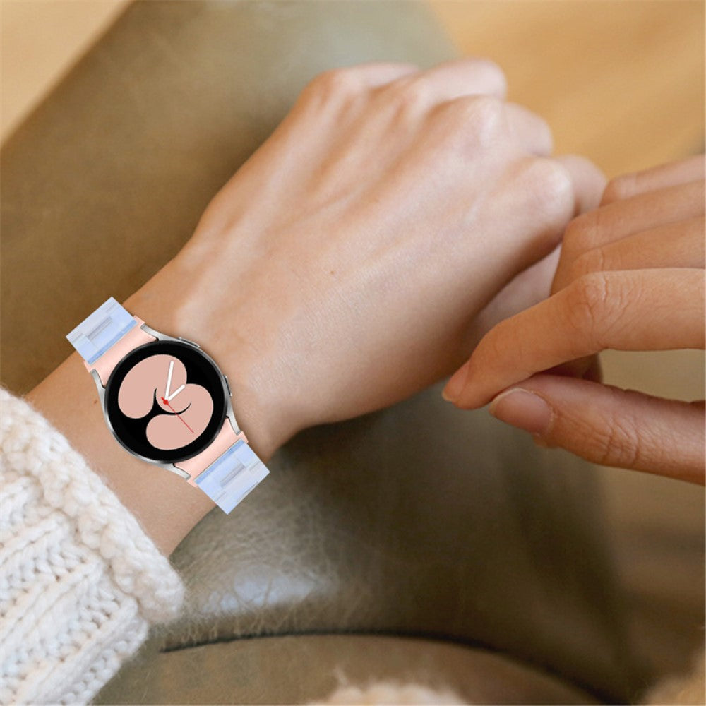 Mega kønt Universal Samsung Metal og Plastik Rem - Blå#serie_3