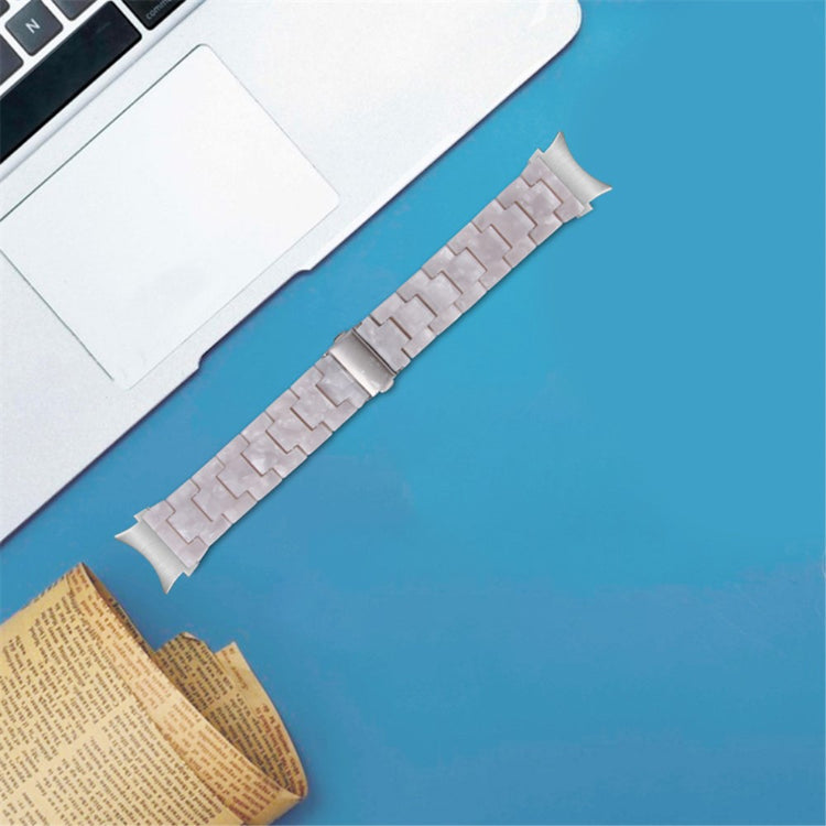 Mega kønt Universal Samsung Metal og Plastik Rem - Hvid#serie_4