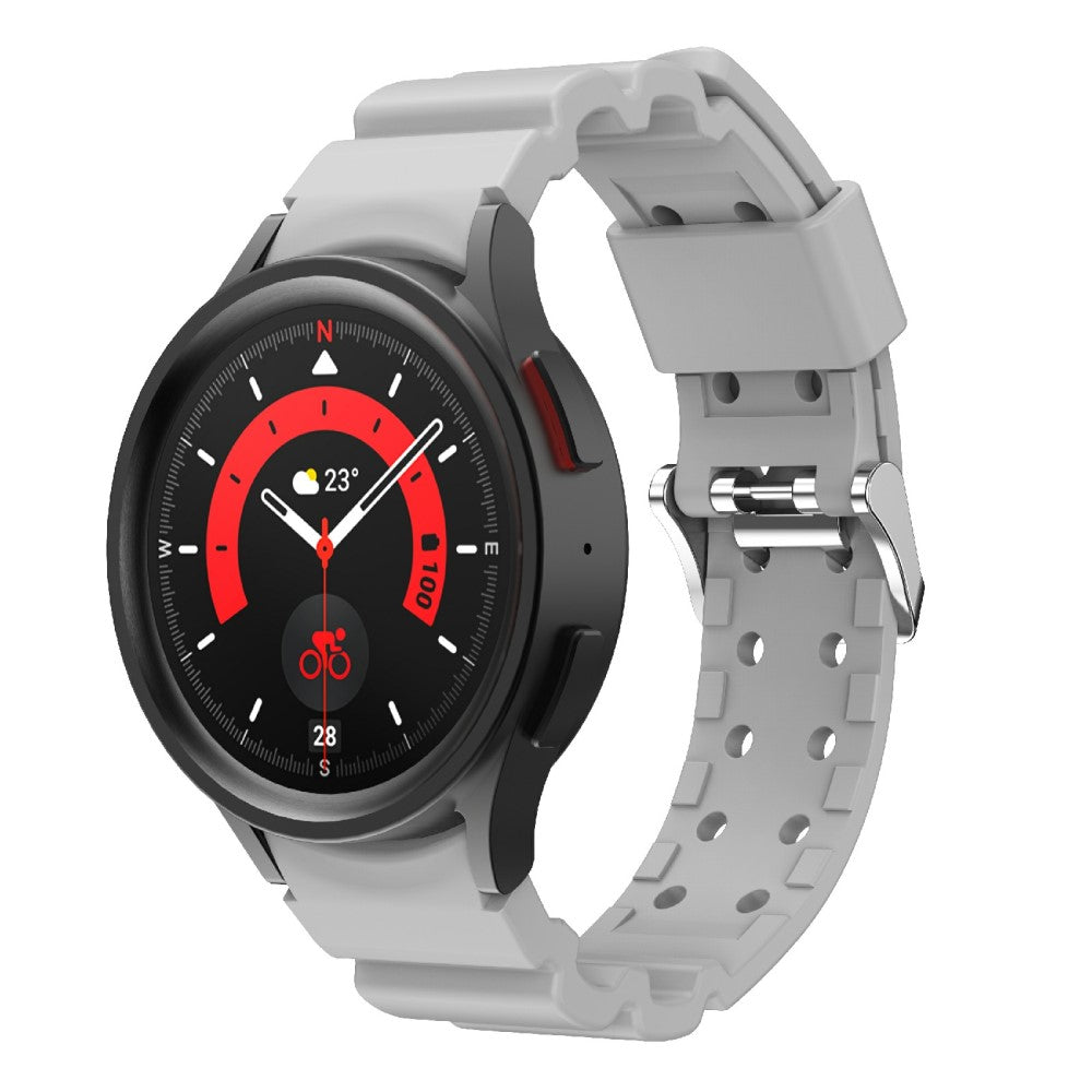 Rigtigt slidstærk Universal Samsung Silikone Rem - Sølv#serie_6