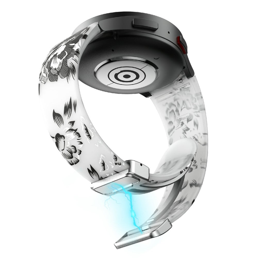 Helt vildt slidstærk Universal Samsung Silikone Rem - Sølv#serie_12